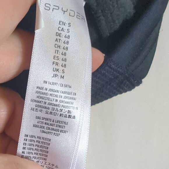 Spyder Ski Top Black Size  Small NWOT - Picture 7 of 9